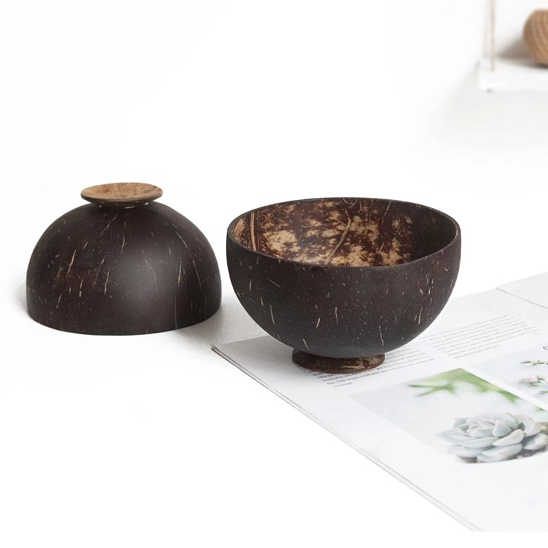 천연 코코넛 그릇 스푼 세트, 쉘 12-15cm, 샐러 - Dim Sum Basket 리뷰 및 가격