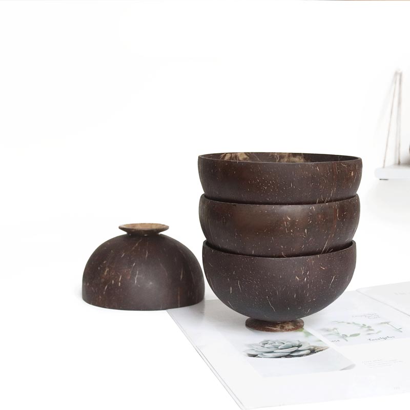 천연 코코넛 그릇 스푼 세트, 쉘 12-15cm, 샐러 - Dim Sum Basket 리뷰 및 가격
